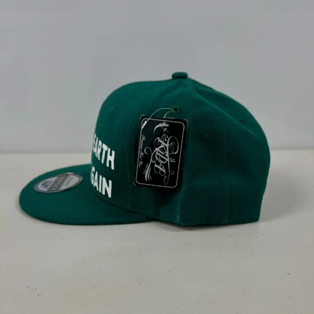 Kipa Make Earth Great Again Snapback Hat Green Adjustable Premium Headwear NEW